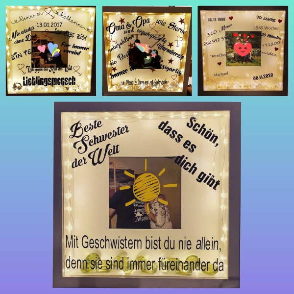 Personalisierter Bilderrahmen